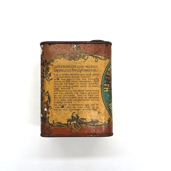 Hazard Powder Company, 1 lbs Gunpowder Tin Can (Empty)