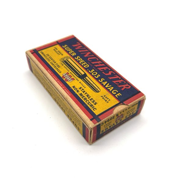 Winchester, Super Speed, .303 Savage 190 Grain Soft Point, 1 Piece Box