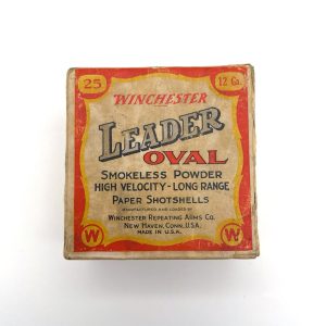 Winchester, Leader OVAL, 12 Gauge, #6ch Shot, 2 Piece Box (Partial)