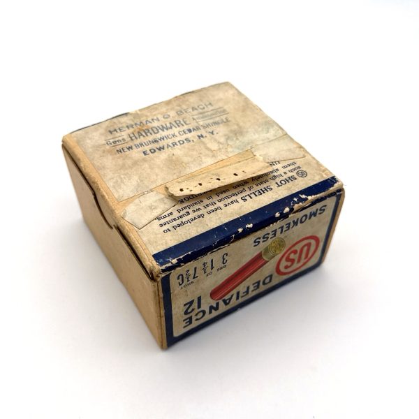 U.S. Cartridge Company, Defiance, 12 Gauge, # 7.5 CH Shot 2 Piece Box (Partial)