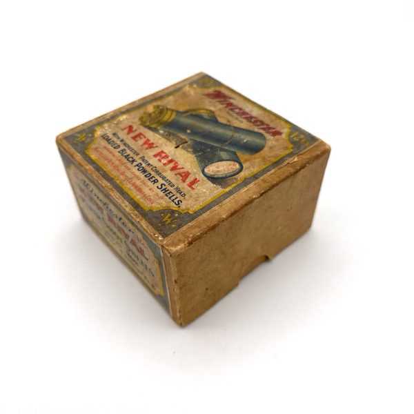 Winchester, New Rival, 12 Gauge #8 Shot, 2 Piece Box (Empty)