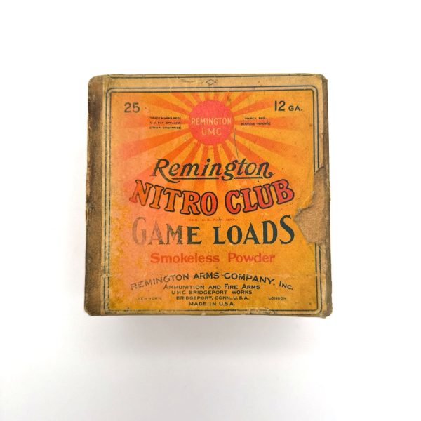Remington, Nitro Club, Game Load Snipe, 12 gauge, #9ch Shot, 2 Piece Box (Empty)
