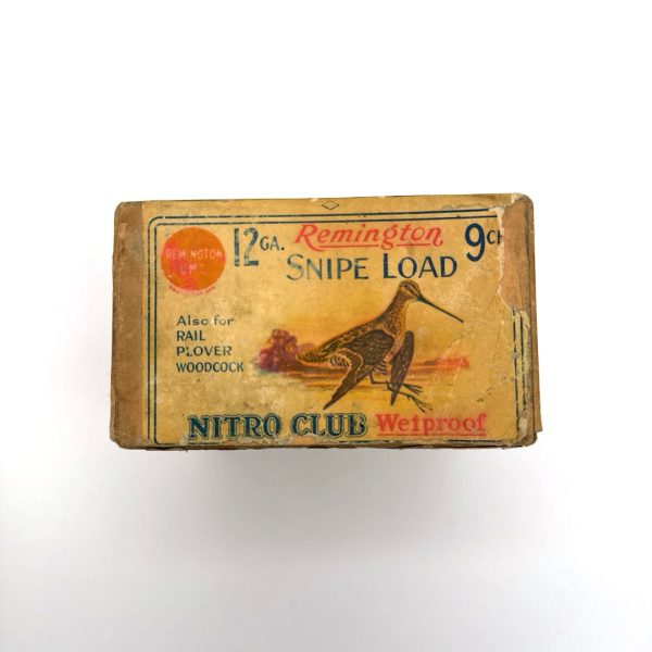 Remington, Nitro Club, Game Load Snipe, 12 gauge, #9ch Shot, 2 Piece Box (Empty)