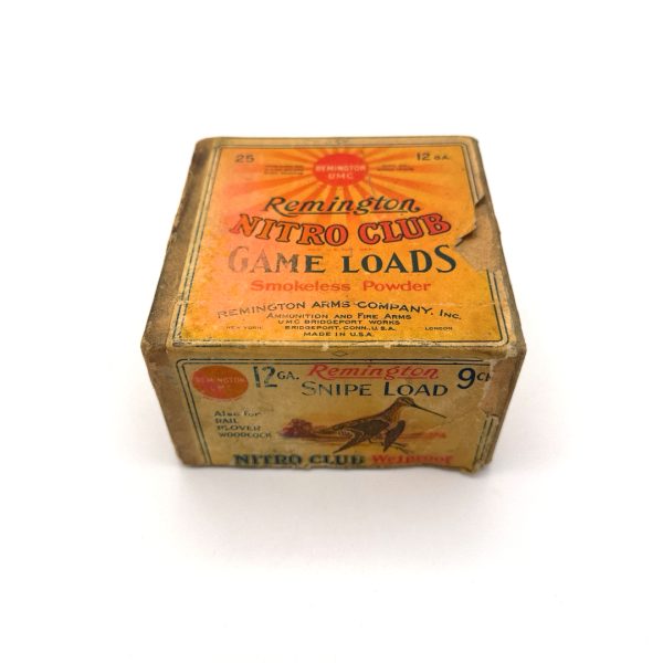Remington, Nitro Club, Game Load Snipe, 12 gauge, #9ch Shot, 2 Piece Box (Empty)
