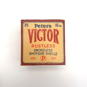 shot_20260922124059 Peters, Victor, 16 Gauge #8 Shot, 1 Piece Box