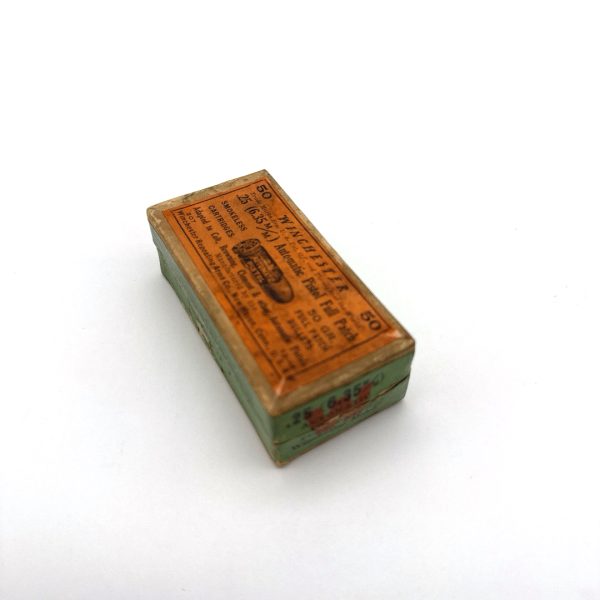 shot_20260922124508 Winchester, .25 ACP Full Patch (FMJ), 2 Piece Box