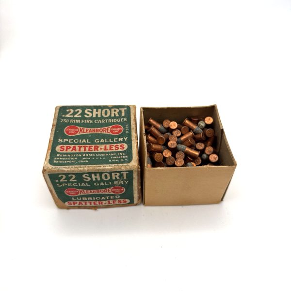 Remington, Spatter-Less, .22 Short Special Gallery, 250 ct  2 Piece Box (Partial)