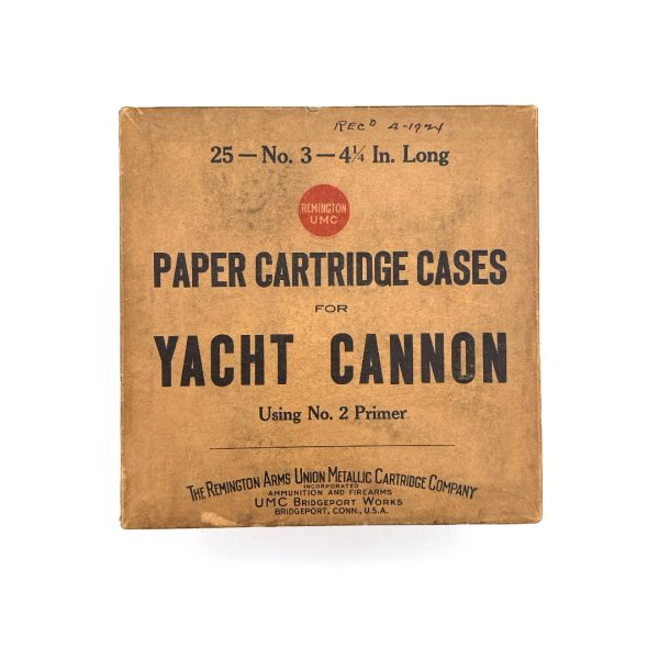 Remington, Yacht Cannon, No. 3 Gauge 4 1/2" Long, NPE, 2 Piece Box (Empty)