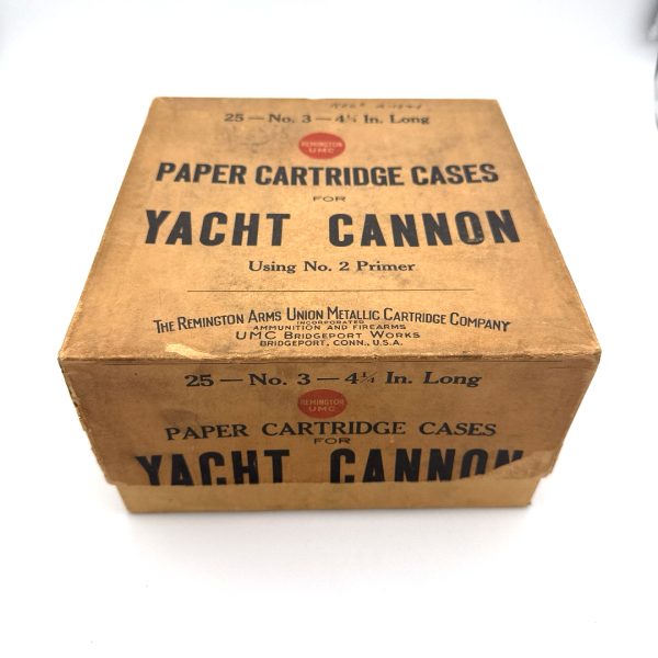 Remington, Yacht Cannon, No. 3 Gauge 4 1/2" Long, NPE, 2 Piece Box (Empty)