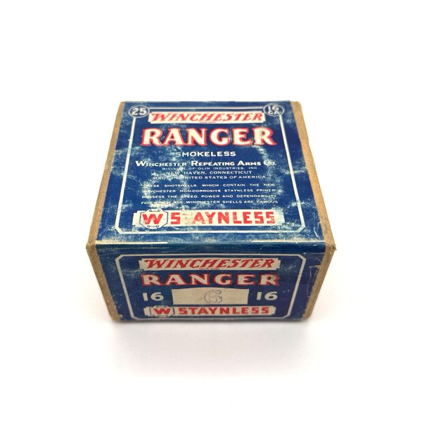 Winchester, Ranger, 16 Gauge, #6 Shot,  2 Piece Box (1 Side Sealed)