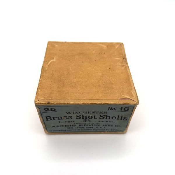 Winchester, Brass Shot shells, 16 Gauge, New Primed Empty, 2 Piece Box (Partial)
