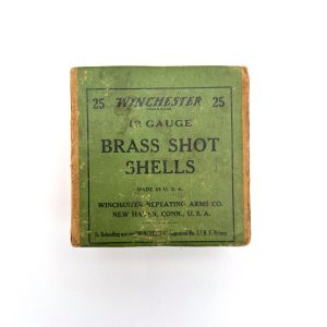 Winchester, Brass Shot shells, 12 Gauge, New Primed Empty, 2 Piece Box