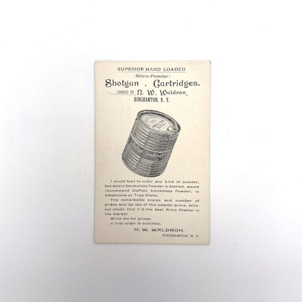 Dupont/ N.W. Waldron, Score Card (Unused)