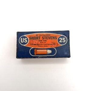 U.S. Cartridge CO, .25 Stevens Short Rim Fire, 1 Piece Box